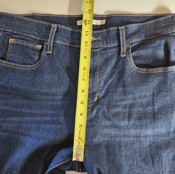 Levis 720 High Rise Super Skinny Jeans Dark Wash Stretchy Denim Womens Size 32 - Picture 10 of 12